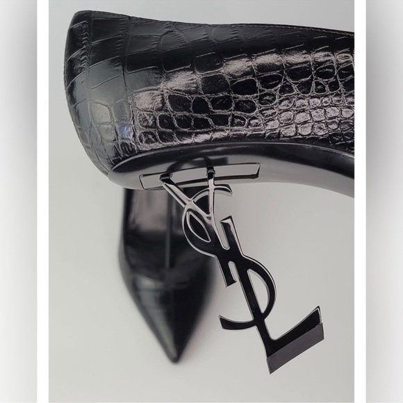 YSL Opyum 85 Croc embossed pump -36.5- new - Picture 4 of 12